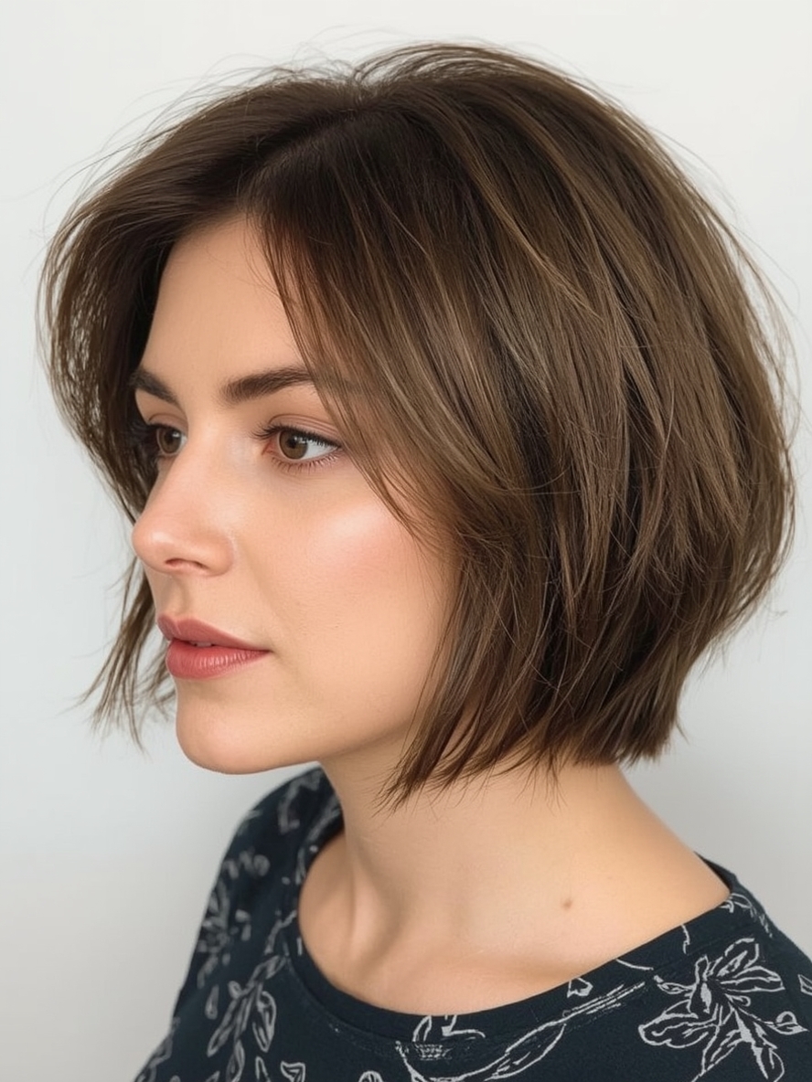 Bobs For Thin Hair Older Women: The Layered Bob