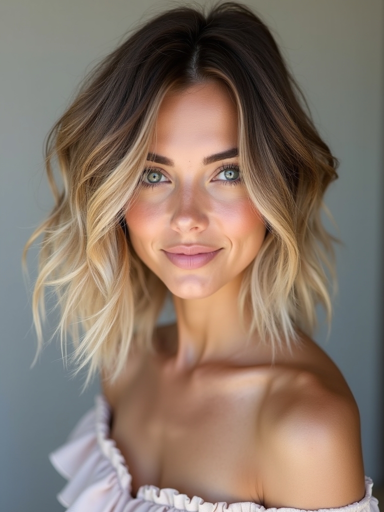 Shoulder Length "Halo" Layers for Thin, Fine Hair