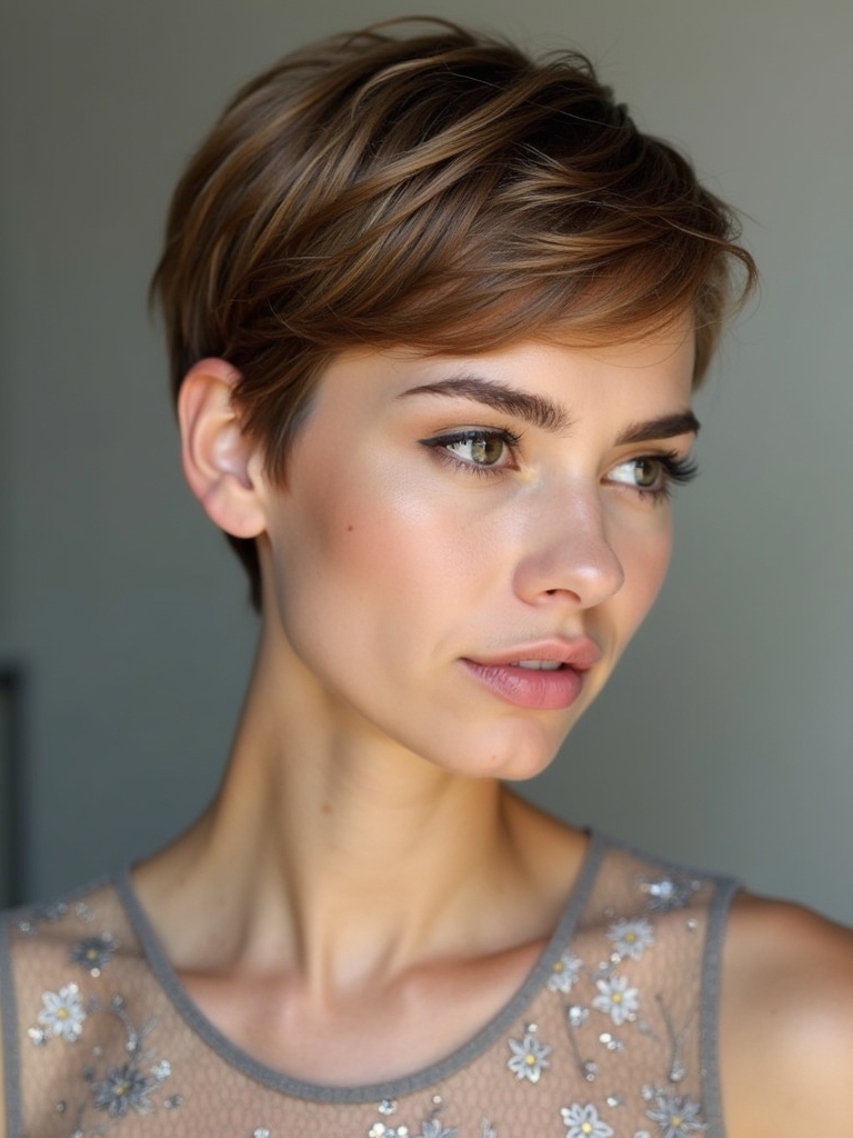 Short Haircuts For Thin Fine Hair: The Angled Bob