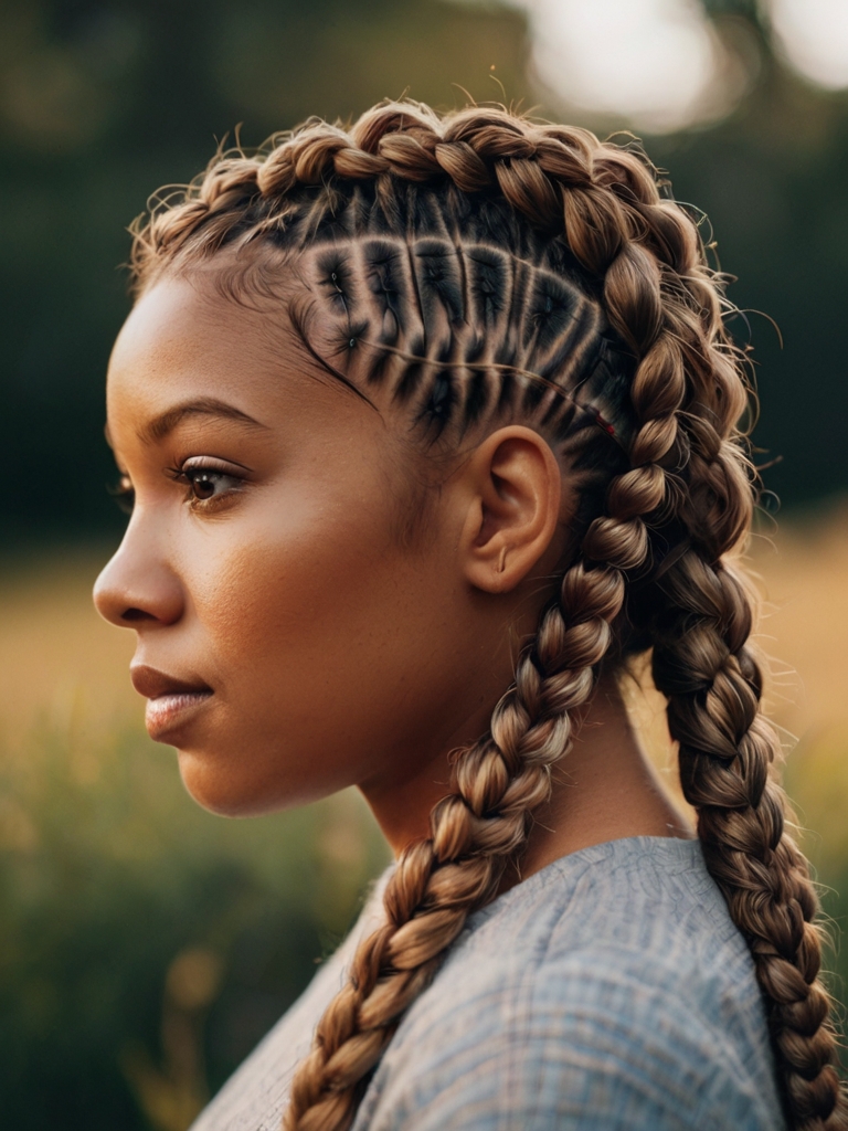 The Latest Hair Braids: Half-Up Half-Down Braids