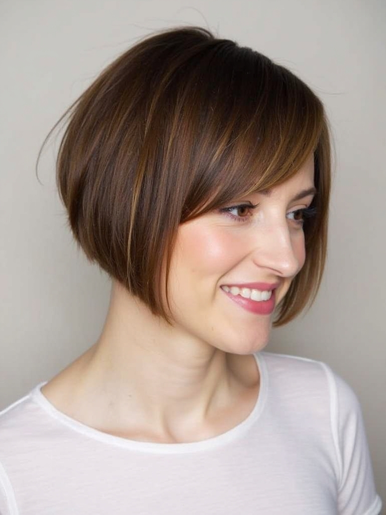 Short Haircuts For Thin Fine Hair: The A-Line Bob
