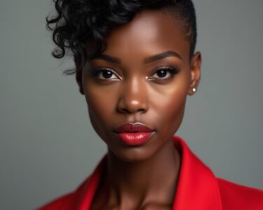 Short Pixie Haircuts for Black Women 50: The Bold Side Swept