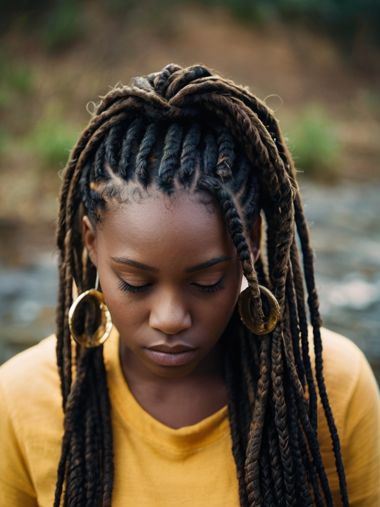 The Latest Hair Braids: Ombre Feed-in Braids